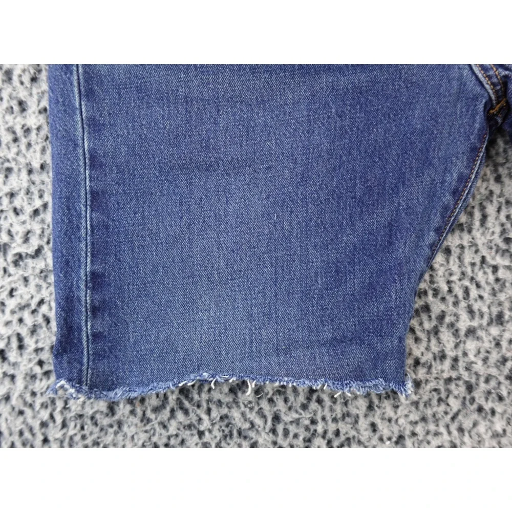 Levi's 501 Selvedge Cutoff Denim Shorts Blue Distressed Frayed Hem Men's Size 32